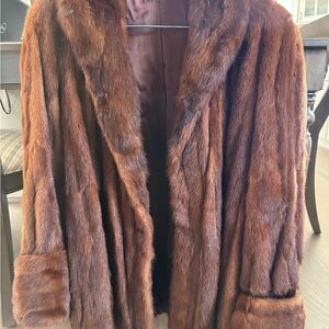 Vintage Brown Fur Coat